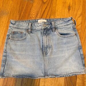 PacSun Pacific Sunwear Blue Light Wash Denim Mini Skirt Women Summer